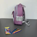 کوله پشتی مدرسه فانتزی ZRYU Kids مدل پینترستی در رنگ‌های کالباسی و صورتی